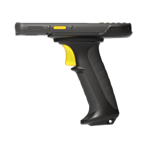 Image shows mt67 barcode scanner with pistol grip