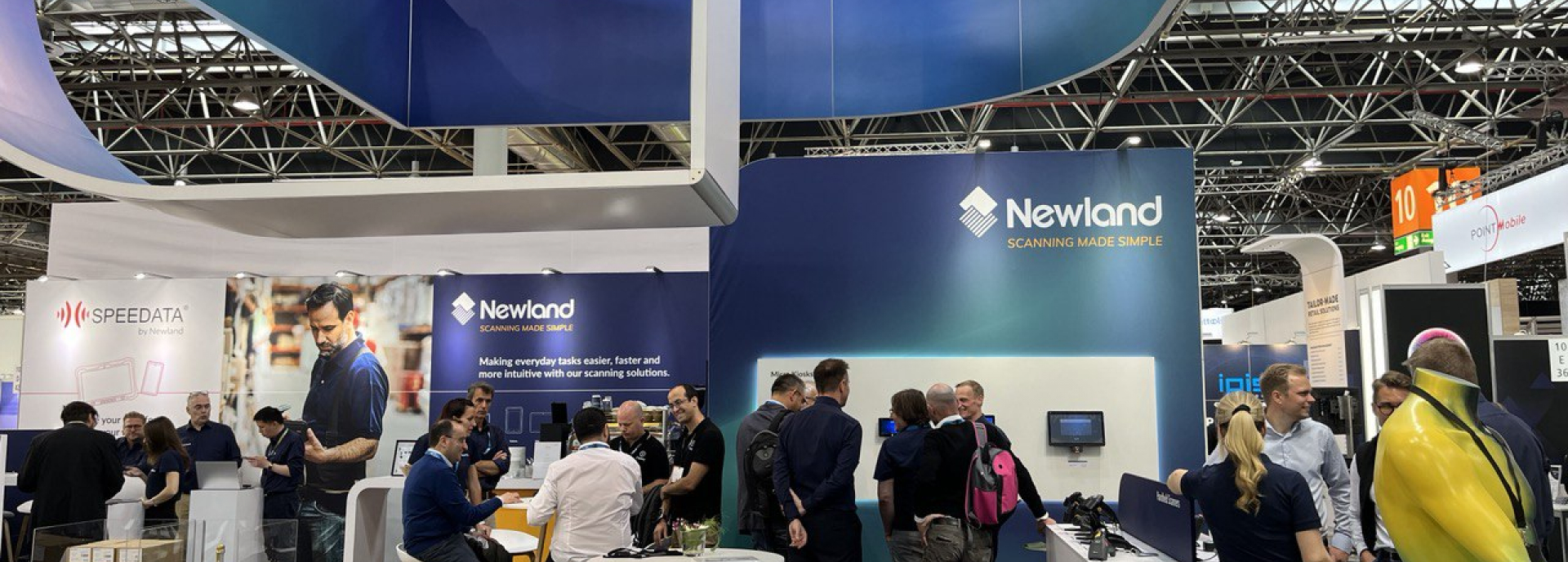 Image shows Newland stand at the trade show