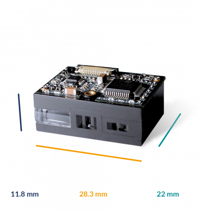 Lightweight, solid state build OEM scanner EM1365-LD ideal for portable scanning devices