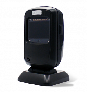 This image shows Newland   barcode presentation scanner FR4080 Koi black color from the front side 